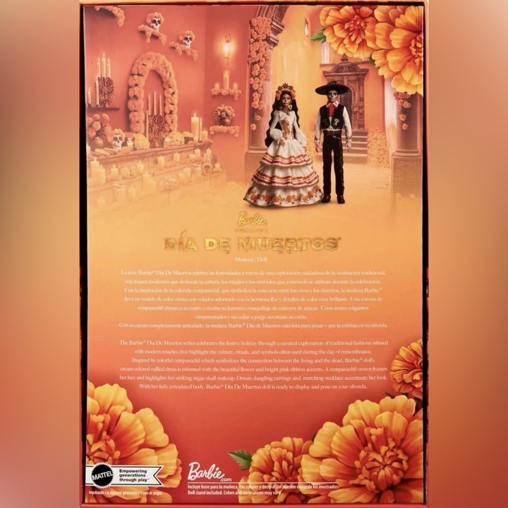 Mattel Barbie Dia de los Muertos - SIGNATURE BARBIE - 2025 New In Shipper Box - Picture 7 of 8